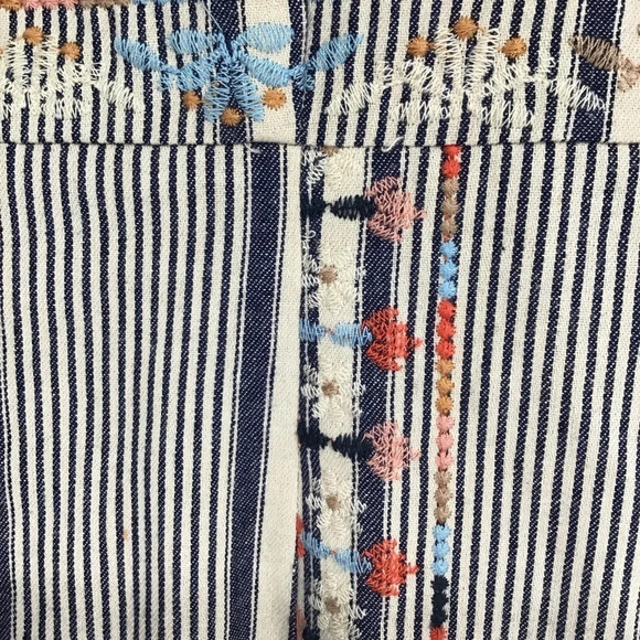 Altar’d State Ditsy embroidered Floral Pinstripe Sleeveless Mini Dress Size Med - Picture 4 of 9